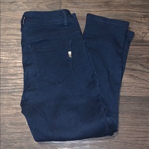 Dark blue capris skinny jeans